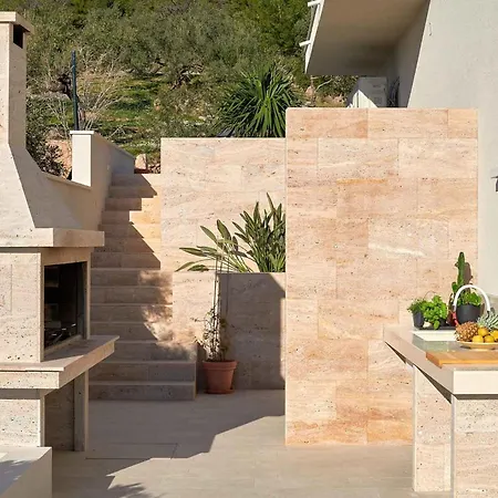 Villa Dazzling Hvar Licita 4 Bedrooms Spacious Sunterrace Fitted With Sunbeds And Parasols Private Outdoor Swimming Pool Shaded, *