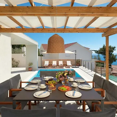Dazzling Hvar Licita 4 Bedrooms Spacious Sunterrace Fitted With Sunbeds And Parasols Private Outdoor Swimming Pool Shaded, *